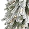5ft. Pre-Lit Flocked Grand Alpine Artificial Christmas Tree, Clear LED Lights